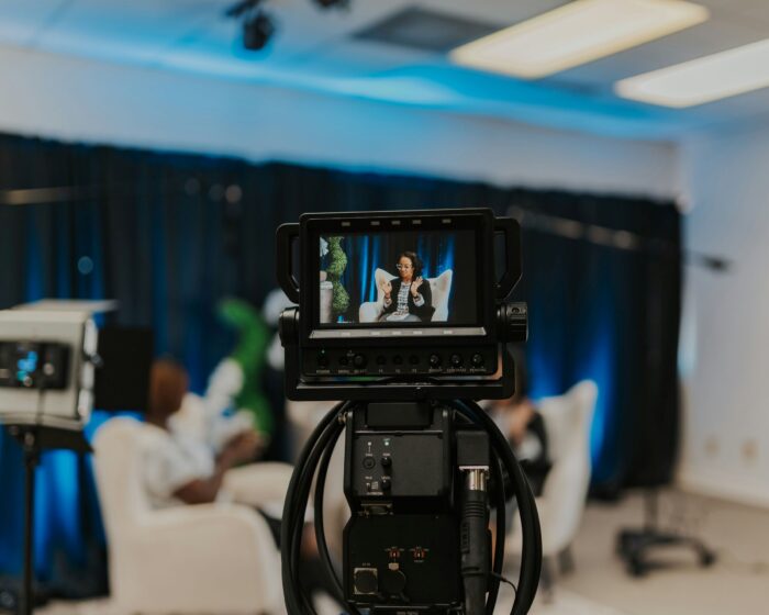 live stream corporate event seattle camera interview