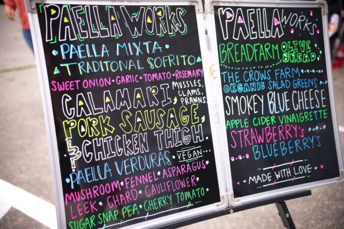 Seattle catering event with PaellaWorks menu