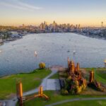 Seattle Hidden Gem Gas Works Park Waterfront Aerial View