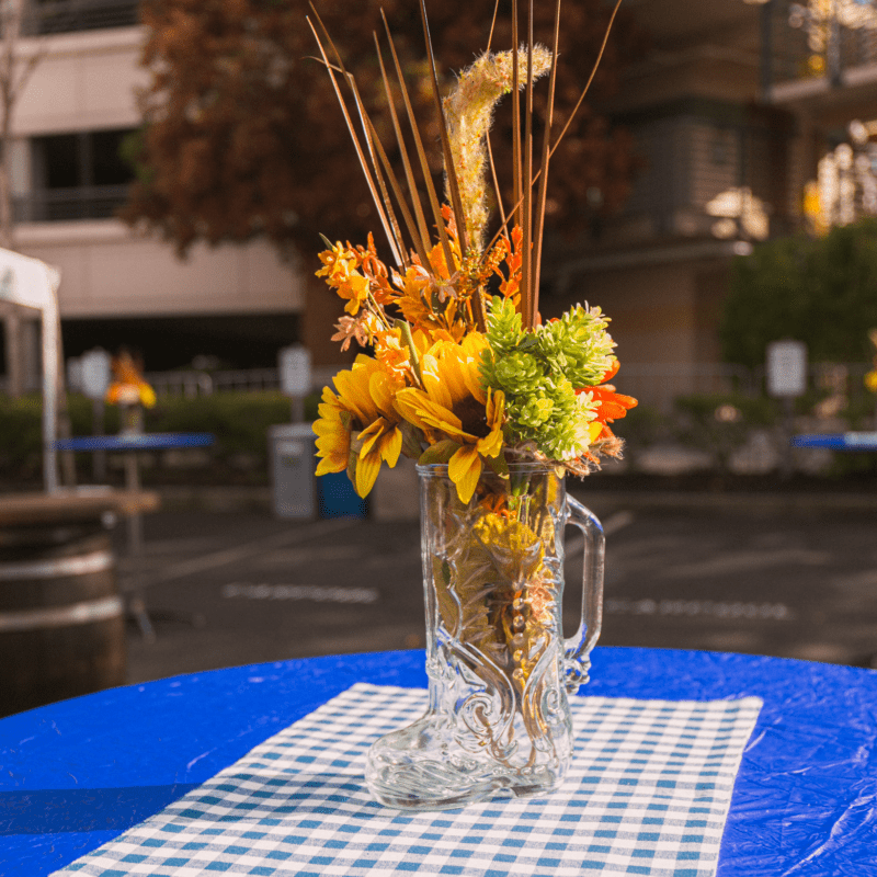oktoberfest table decor beer garden seattle corporate event planning redmond washington
