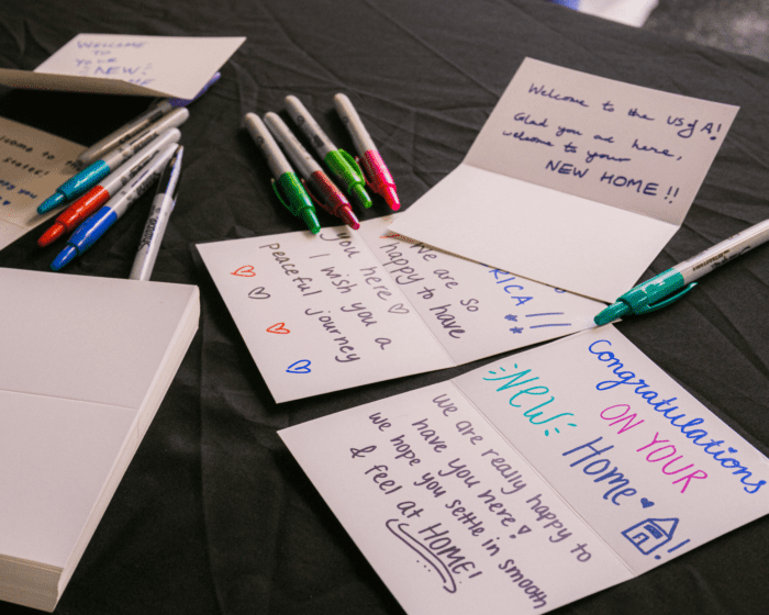 givetoberfest hygiene kit packing charitable event design cards oktoberfest redmond corporate event planning