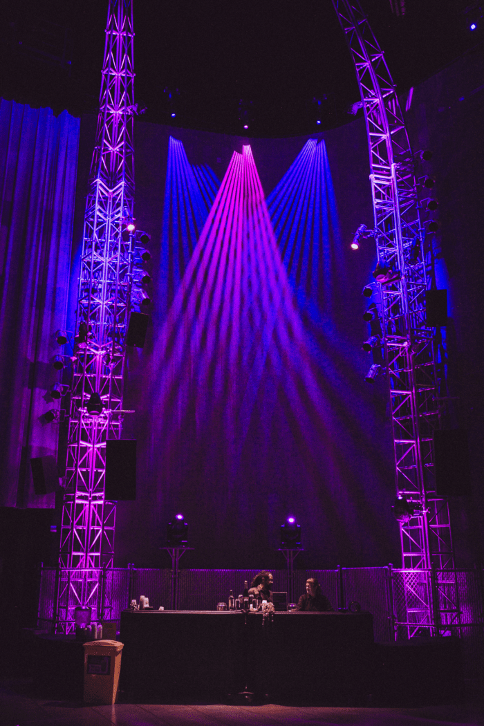 Mopop Museum Sky Church Venue Seattle Event Planning DMC Blue Purple Lights