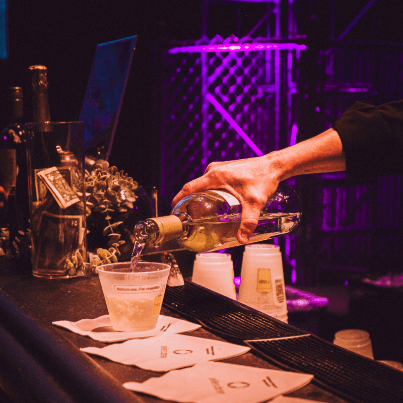 Mopop Museum Venue Seattle Catering Bar Bartending Wine Pour