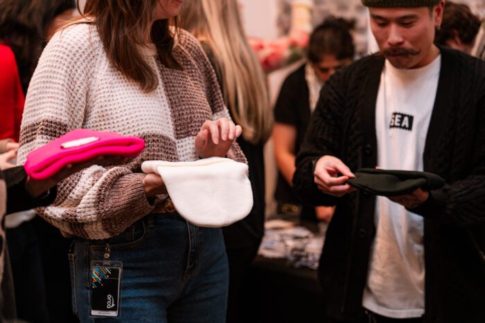 Custom Seattle event activation beanie bar interactive holiday party