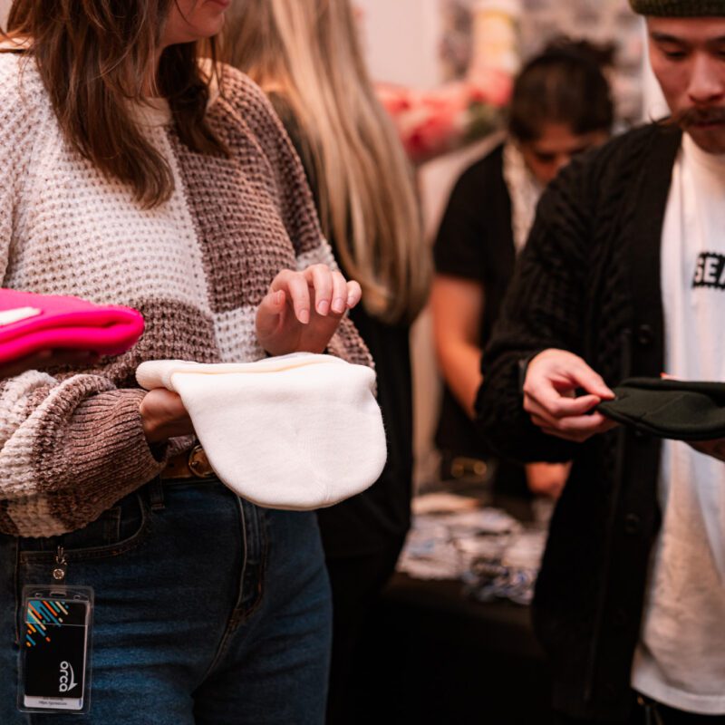 Custom Seattle event activation beanie bar interactive holiday party