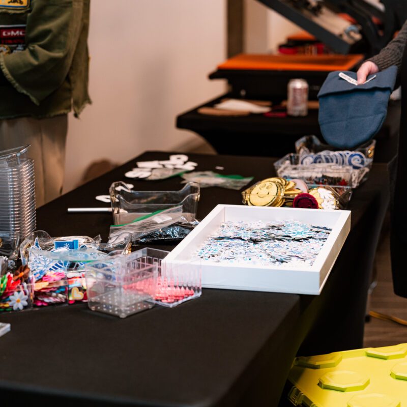 Custom Seattle event activation beanie bar interactive holiday party